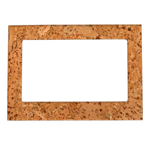 The Look of Macadamia Cork Burl Wood Grain Magnetic Picture Frame