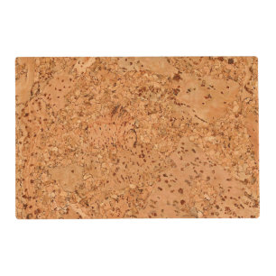 The Look of Macadamia Cork Burl Wood Grain Placemat