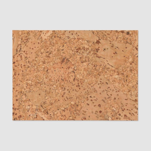 The Look of Macadamia Cork Burl Wood Grain Tissue Paper (Front)