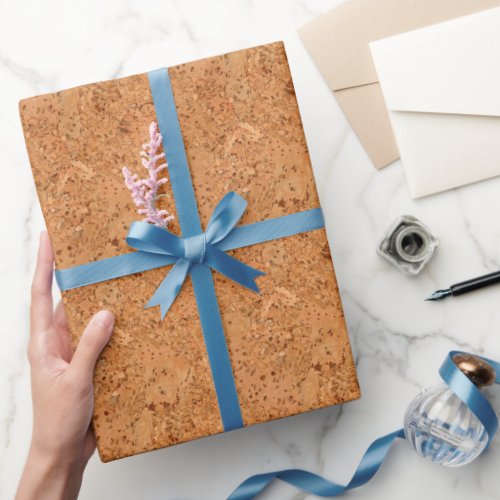 The Look of Macadamia Cork Burl Wood Grain Wrapping Paper