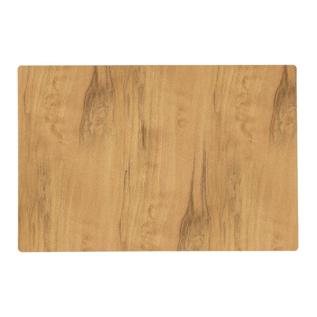 The Look of Maple Wood Grain Texture Placemat (Front)