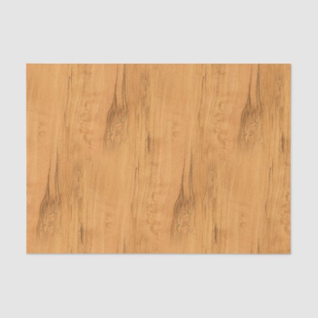 The Look of Maple Wood Grain Texture Tissue Paper (Front)