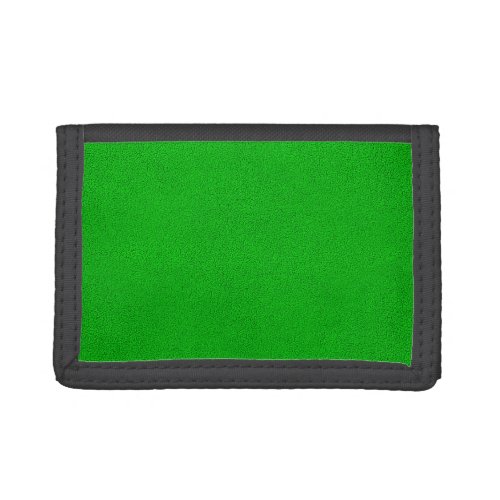 The look of Snuggly Bright Neon Green Suede Trifold Wallet