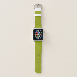 The look of Snuggly Chartreuse Green Suede Apple Watch Band