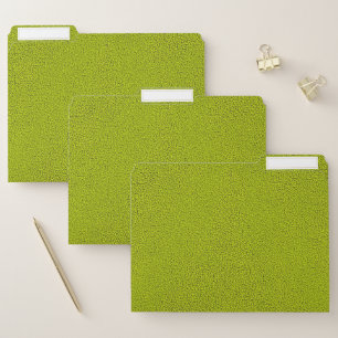 The look of Snuggly Chartreuse Green Suede File Folder