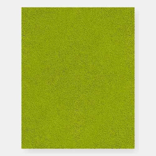 The look of Snuggly Chartreuse Green Suede Foam Board
