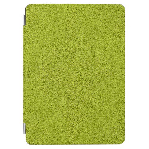 The look of Snuggly Chartreuse Green Suede iPad Air Cover