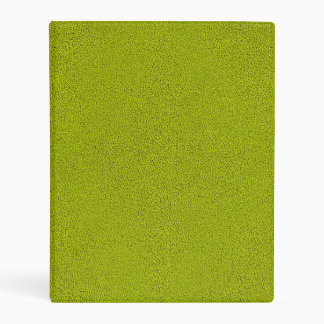 The look of Snuggly Chartreuse Green Suede Mini Binder