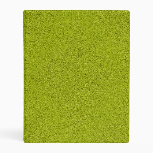 The look of Snuggly Chartreuse Green Suede Mini Binder