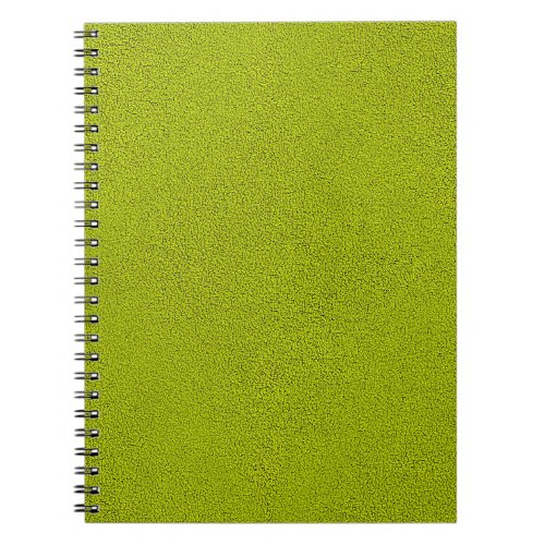 The look of Snuggly Chartreuse Green Suede Notebook