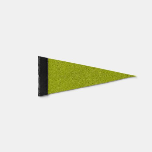 The look of Snuggly Chartreuse Green Suede Pennant Flag