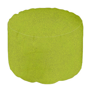 The look of Snuggly Chartreuse Green Suede Pouf