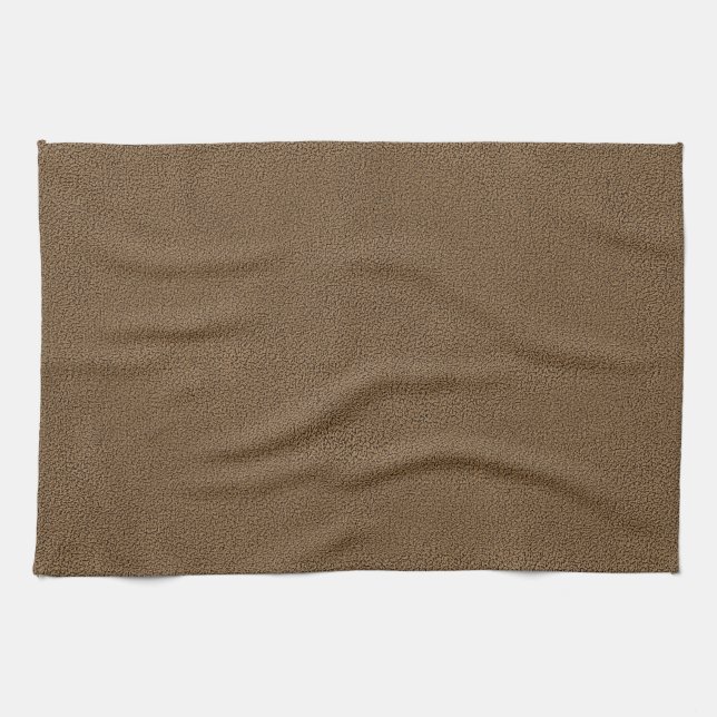 The look of Snuggly Coffee Brown Suede Texture Towel (Horizontal)