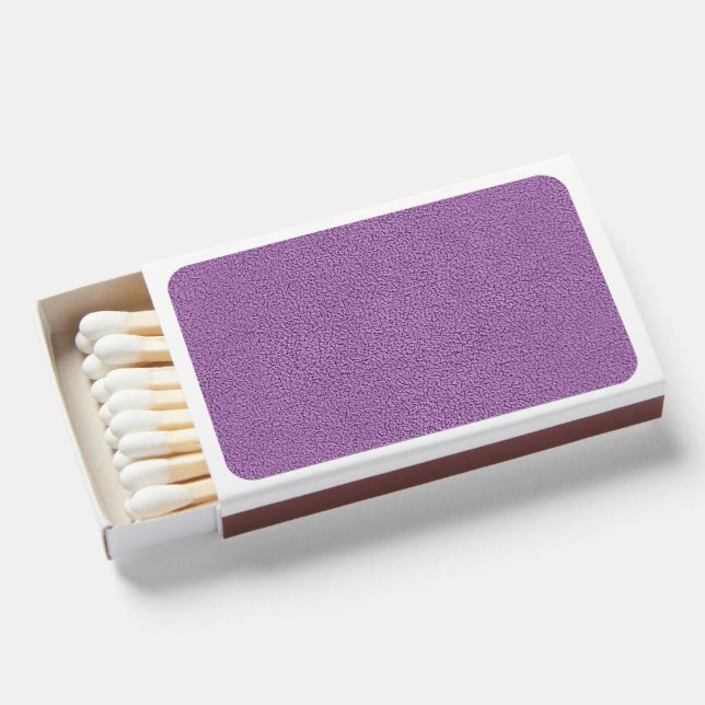 The look of Snuggly French Lilac Lavender Suede  Matchboxes (Front Open)