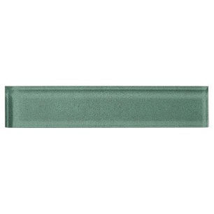 The look of Snuggly Jade Green Teal Suede Texture Name Plate