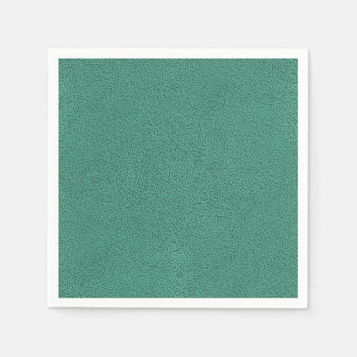 The look of Snuggly Jade Green Teal Suede Texture Paper Napkins