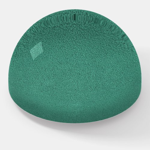 The look of Snuggly Jade Green Teal Suede Texture Paperweight