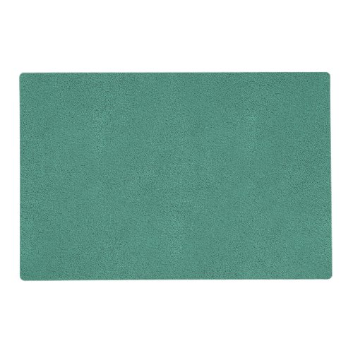 The look of Snuggly Jade Green Teal Suede Texture Placemat
