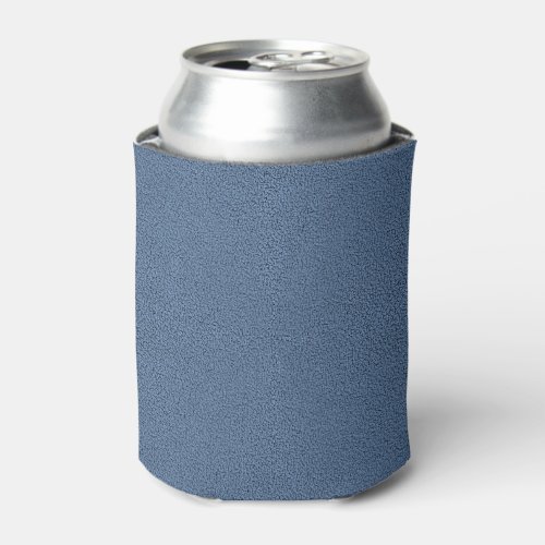 The look of Snuggly Slate Blue Suede Texture Can Cooler