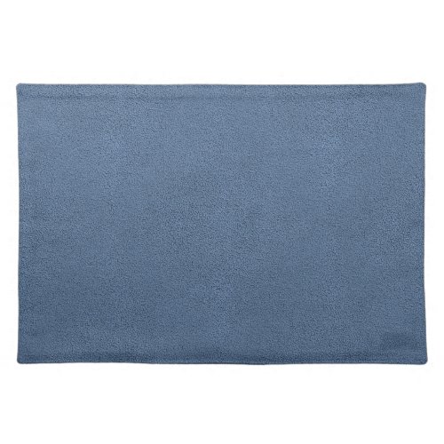 The look of Snuggly Slate Blue Suede Texture Cloth Placemat
