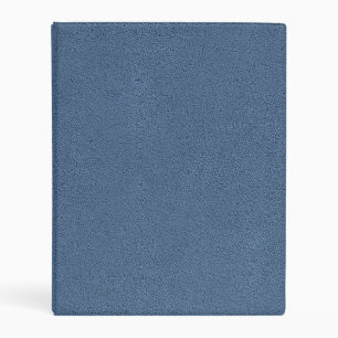 The look of Snuggly Slate Blue Suede Texture Mini Binder