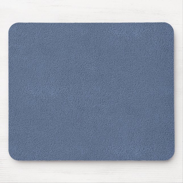 The look of Snuggly Slate Blue Suede Texture Mouse Pad (Front)