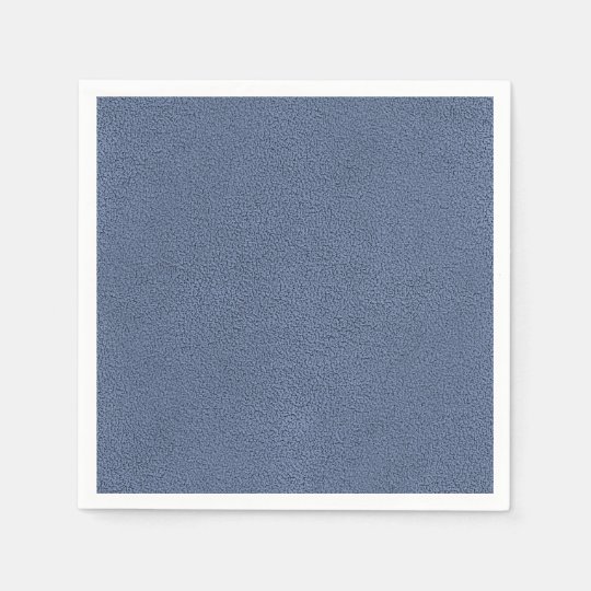The look of Snuggly Slate Blue Suede Texture Paper Napkin