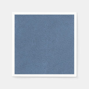 The look of Snuggly Slate Blue Suede Texture Paper Napkins