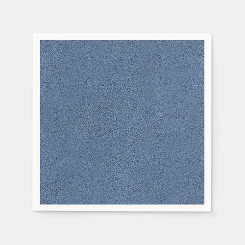 The look of Snuggly Slate Blue Suede Texture Paper Napkins