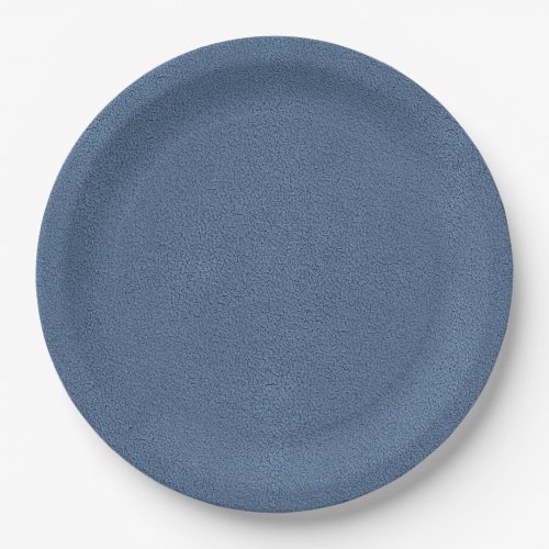 The look of Snuggly Slate Blue Suede Texture Paper Plates