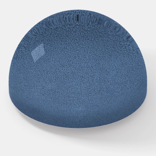 The look of Snuggly Slate Blue Suede Texture Paperweight