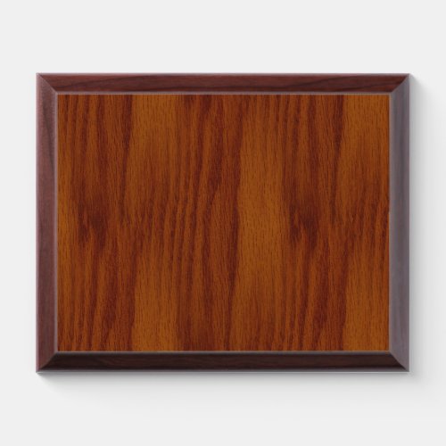 The Look of Warm Oak Wood Grain Texture Award Plaque