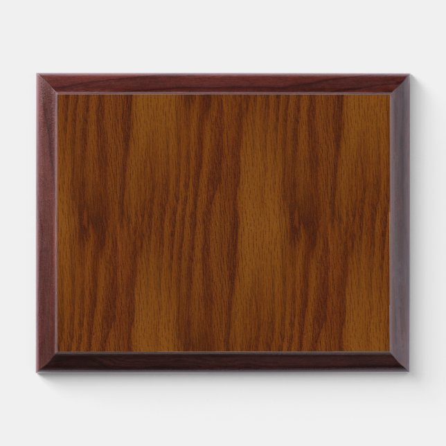 The Look of Warm Oak Wood Grain Texture Award Plaque (Horizontal)