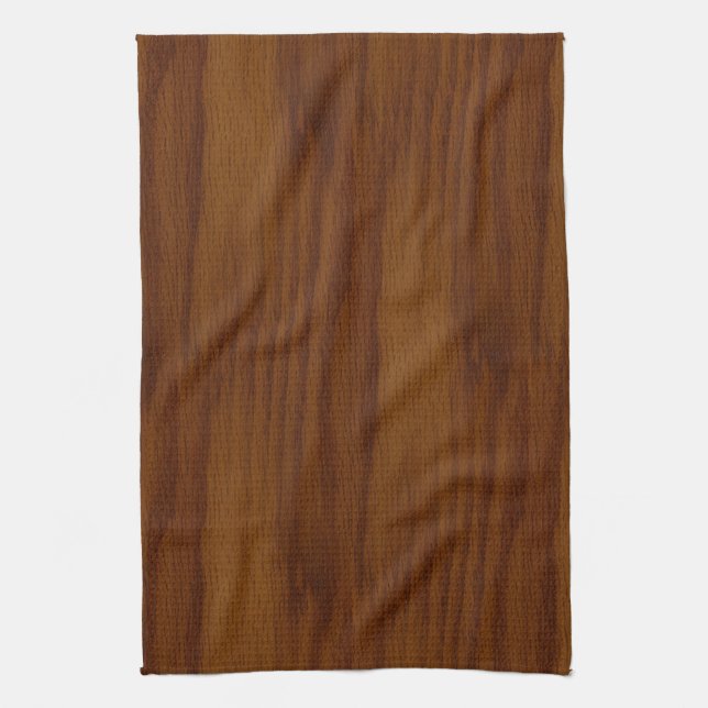 The Look of Warm Oak Wood Grain Texture Kitchen Towel (Vertical)