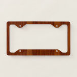 The Look of Warm Oak Wood Grain Texture License Plate Frame