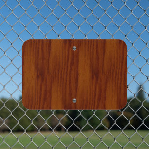 The Look of Warm Oak Wood Grain Texture Metal Sign
