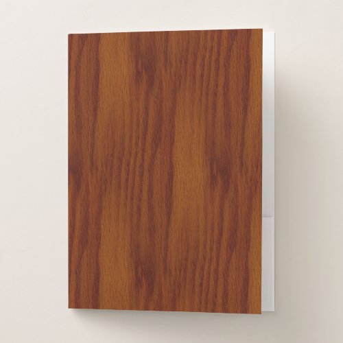 The Look of Warm Oak Wood Grain Texture Pocket Folder