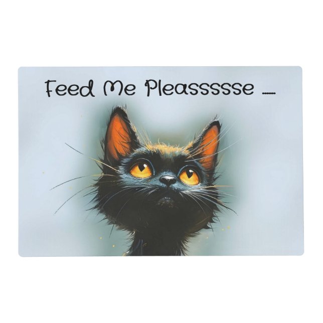 The Look When Your Cat is Hungry Placemat (Front)