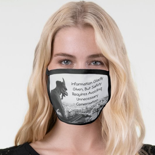 The Lookout...Cotton & Poly Blend Facemask Face Mask (Worn Her)