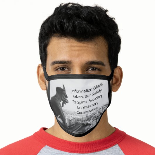 The Lookout...Cotton & Poly Blend Facemask Face Mask (Worn Him)