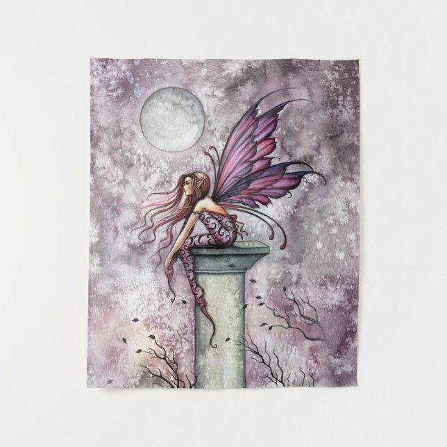 The Lookout Fairy Art by Molly Harrison Tapestry (Front)