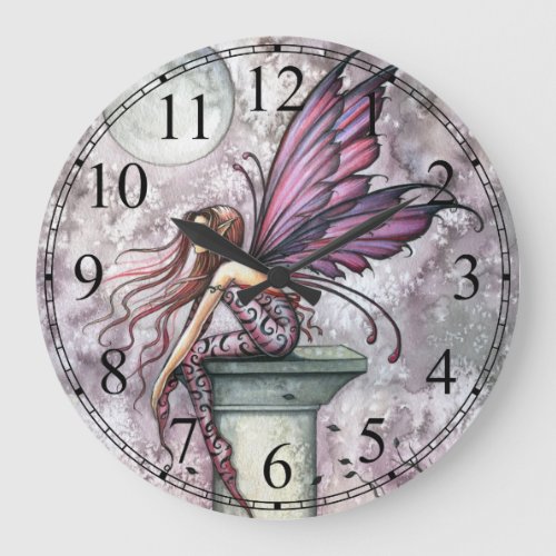 The Lookout Fairy Fantasy Art Wall Clock