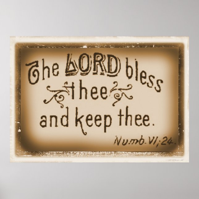 The Lord Blees Thee and Keep Thee Poster (Front)