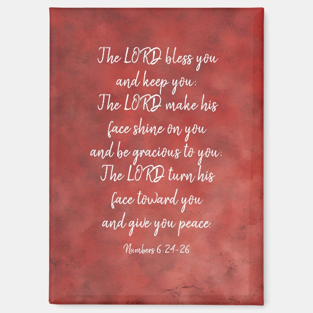 The Lord Bless You and Keep You Bible Study  Magnet (Front)