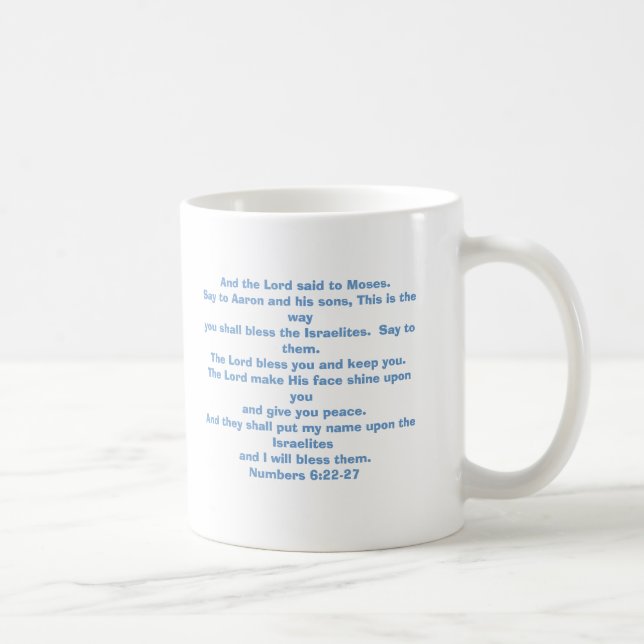 The Lord bless you and keep you. Coffee Mug (Right)