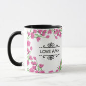 The Lord Bless you and Keep You Mug with Flowers (Left)