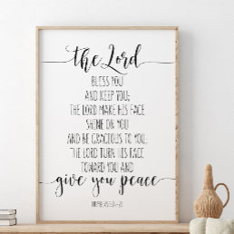 The Lord Bless You And Keep You, Numbers 6:24-26 Poster