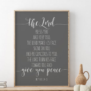 The Lord Bless You And Keep You, Numbers 6:24-26 Poster