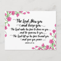 The Lord Bless You and Keep You Postcard