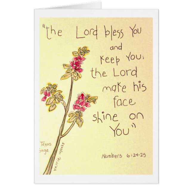 The Lord Bless You Cards (Front)